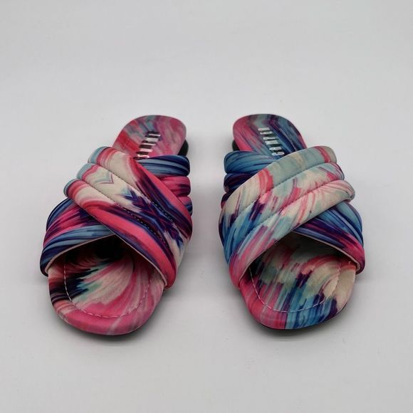 Pre-Loved in great condition! CAMPER Women’s Watercolour Print Slides Size 6.5 - Picture 10 of 14